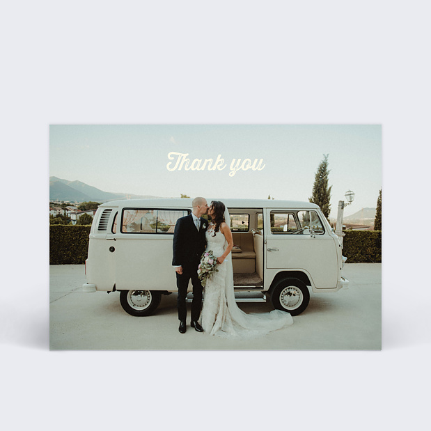 Remerciements Mariage Voyage Recto