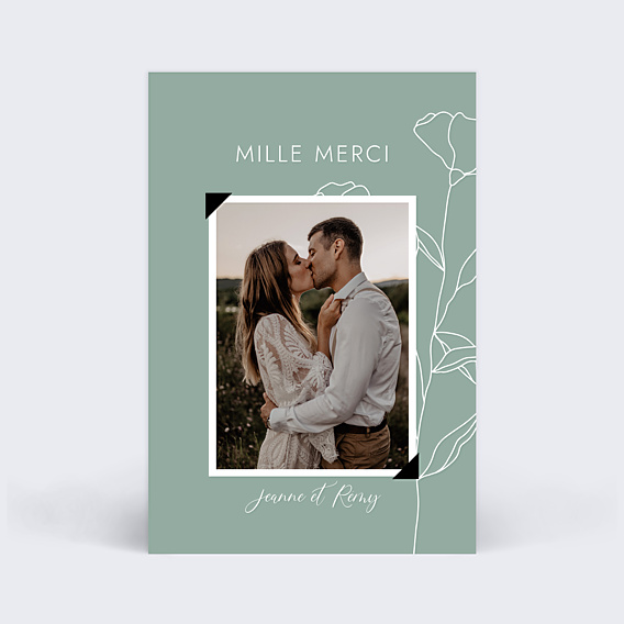 Remerciements mariage Merci Mariage Patchwork 2