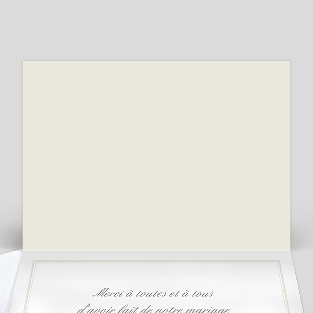 Remerciement Mariage Classique cadre multiphotos Intérieur Gauche
