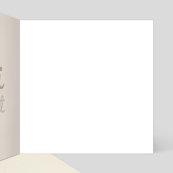 Carte de remerciement Bulle Merci Infiniment Intérieur Droit