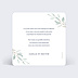Carte remerciement mariage Acrostiche Merci Verso
