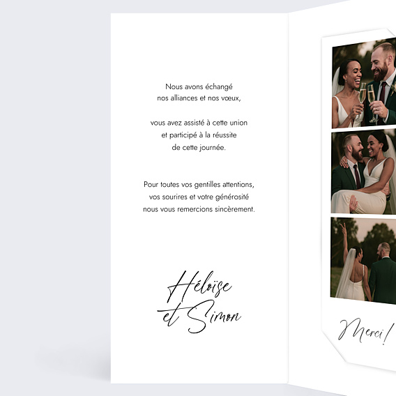 Remerciements mariage Icônes