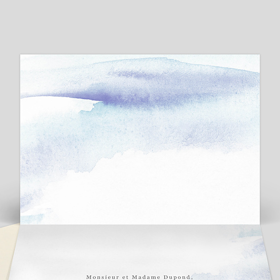 Carte remerciement décès Patchwork Intérieur Gauche