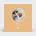 Carte remerciement naissance Photo Arrondie Recto