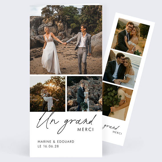 Remerciements mariage 3 Photos