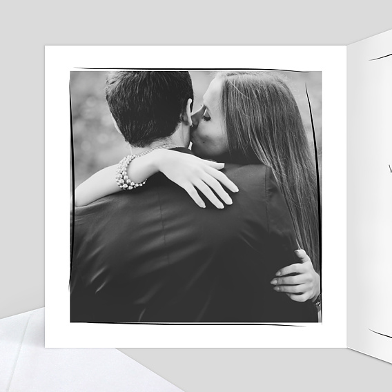 Carte de remerciement Calligraphie Enfant Intérieur Gauche