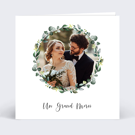 Remerciements mariage Nature