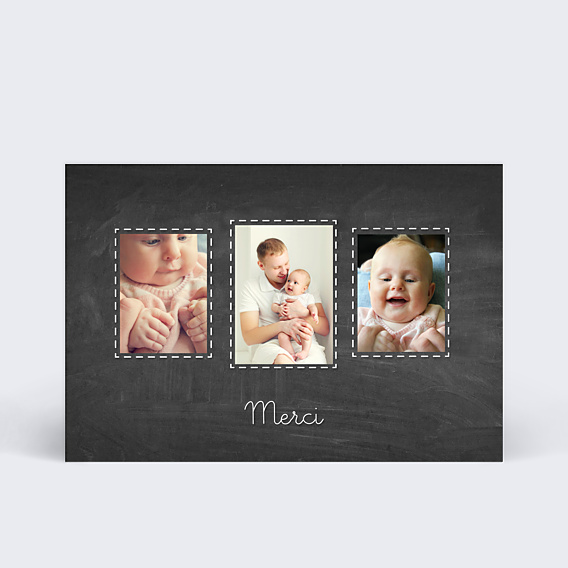Remerciements Toutes Occasions Ardoise & Pointillés