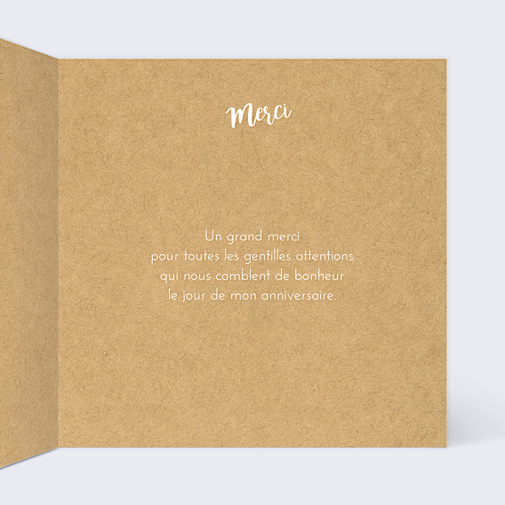 Remerciements Toutes Occasions Joli Kraft