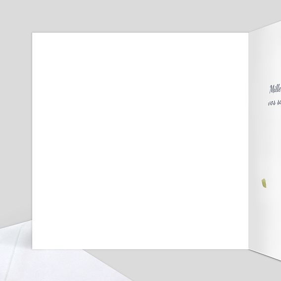 Carte de remerciement Couronne Aquarelle Intérieur Gauche