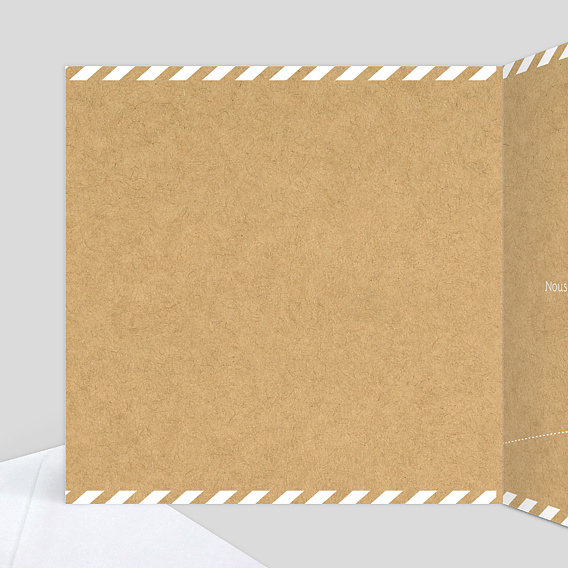 Carte de remerciement Itinéraire Intérieur Gauche