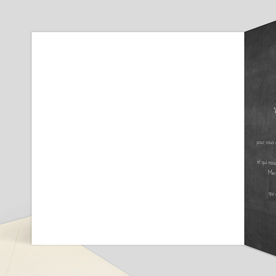 Carte remerciement mariage Polaroids Intérieur Gauche