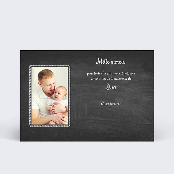 Remerciements Toutes Occasions Jolie Ardoise
