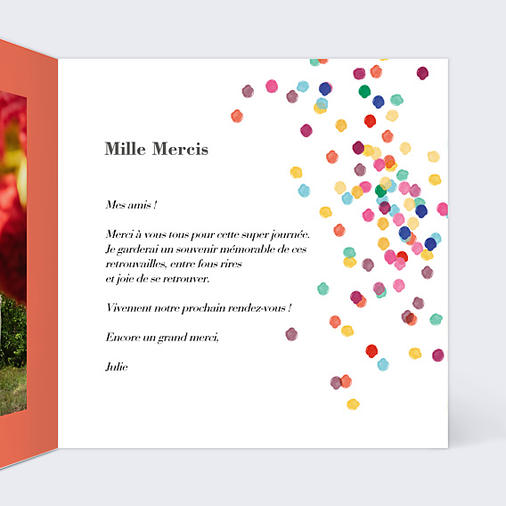 Remerciements Toutes Occasions Confettis