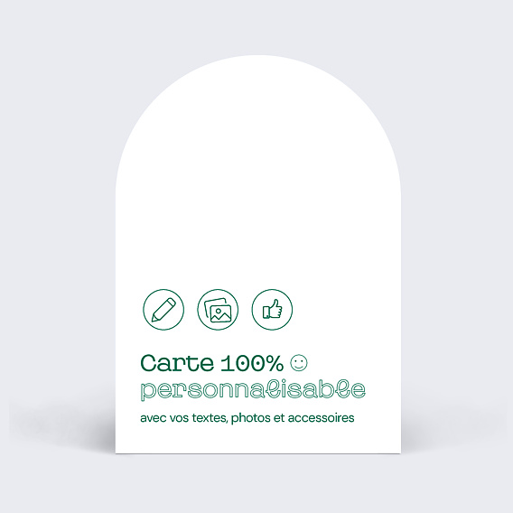 Carte remerciement décès Modèle 100% Personnalisable