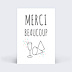 Carte remerciement invitation Belle Soirée