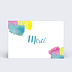 Carte remerciement invitation Jolies Couleurs
