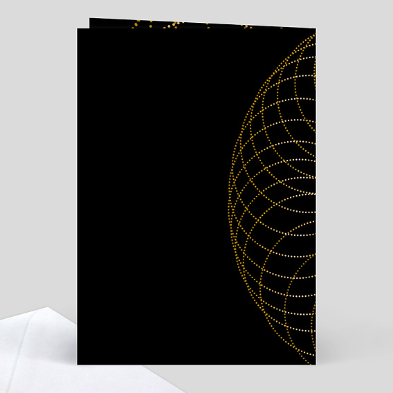 Carte de remerciement Rosace Verso