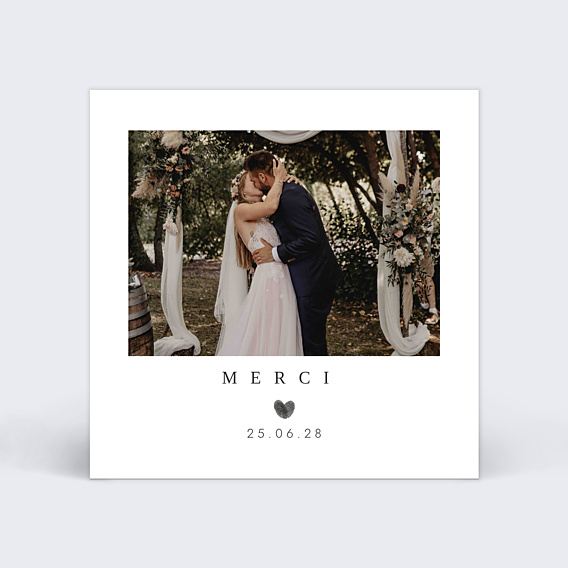 Remerciements mariage Fait Main