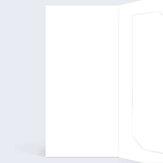 Carte remerciement décès Modèle 100% Personnalisable Intérieur Gauche