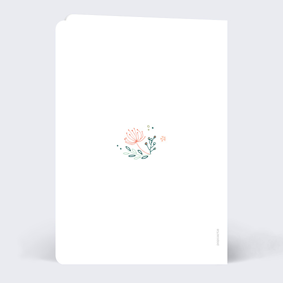 Remerciements mariage Couronne de Fleurs