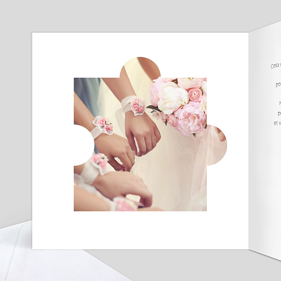 Carte de remerciement Puzzle Intérieur Gauche