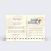 Remerciements mariage Effet carte postale