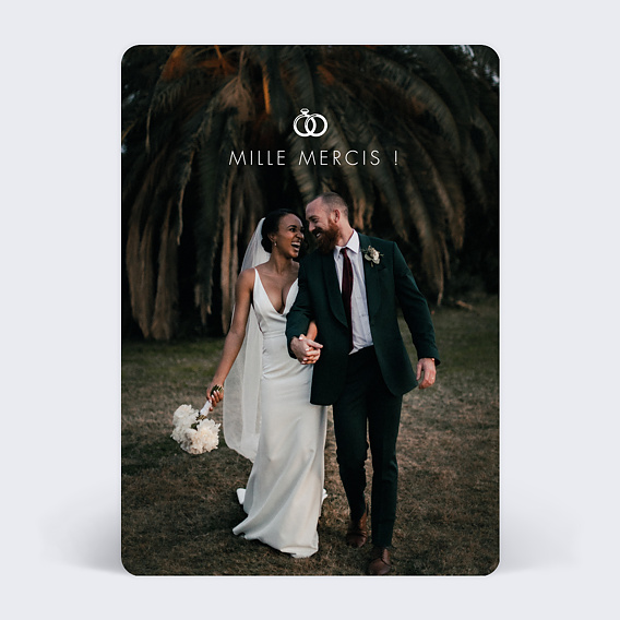 Carte remerciement mariage Icônes