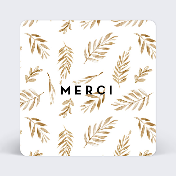 Remerciements Toutes Occasions Golden Jungle