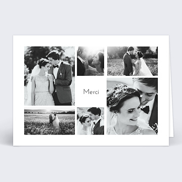Remerciements Mariage Remerciement mariage plusieurs photos