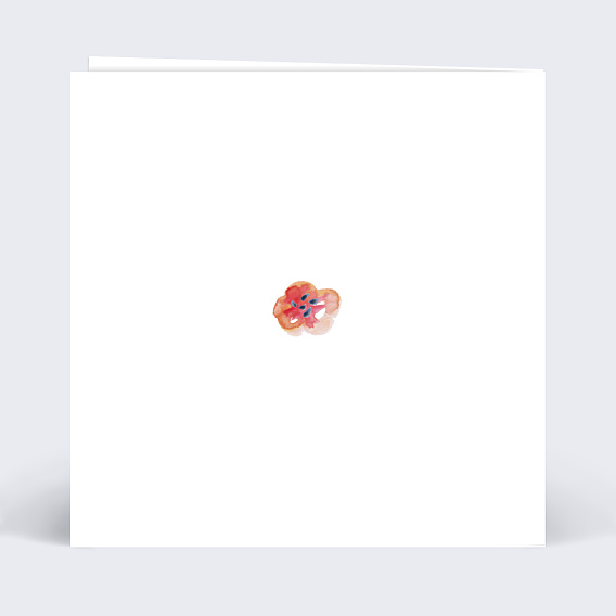 Remerciements Toutes Occasions Bouquet Aquarelle
