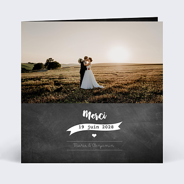 Remerciements Mariage Remerciement mariage Jolie craie