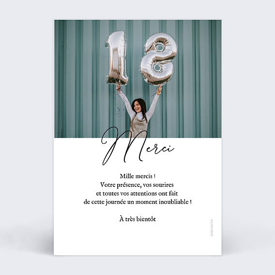 Remerciements Anniversaire Collage