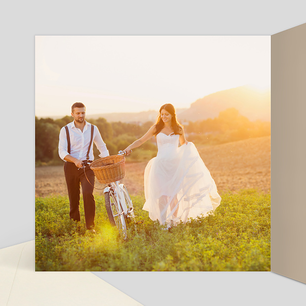 Remerciement Mariage Nous Nous Marions Intérieur Gauche