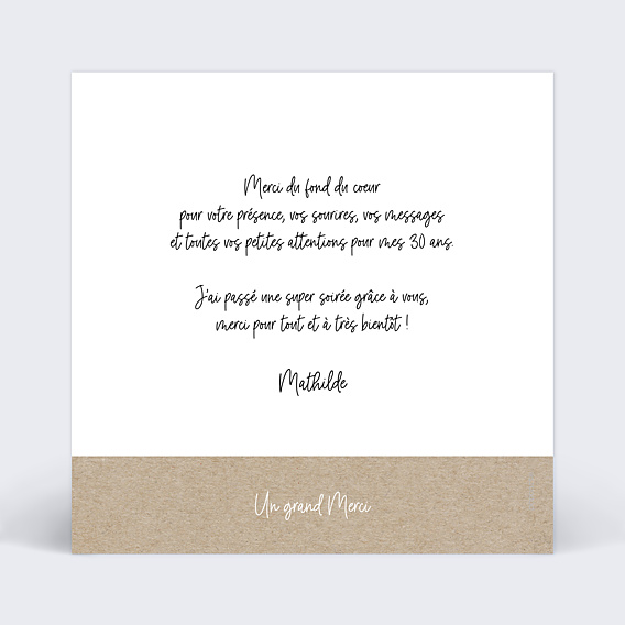 Remerciements Toutes Occasions Photomaton