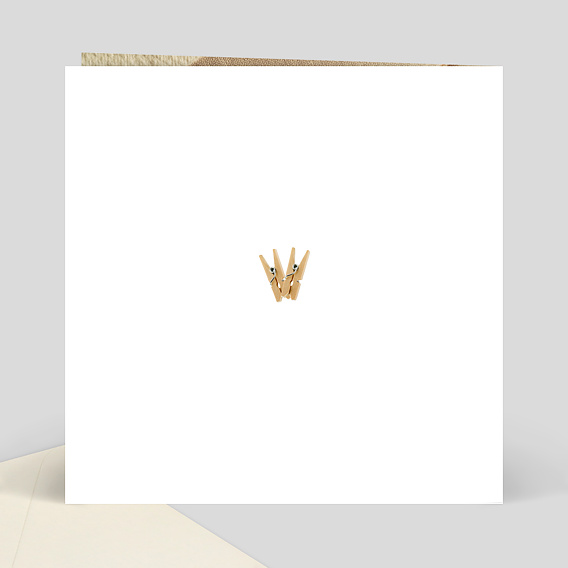 Carte de remerciement Summer Polaroïd Verso