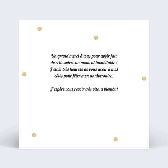 Remerciements Toutes Occasions Pois Chic