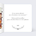 Carte remerciement invitation Coeur Bucolique Simple Intérieur Droit