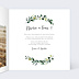 Carte remerciement mariage Nature Intérieur Droit
