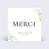 Carte remerciement mariage Acrostiche Merci
