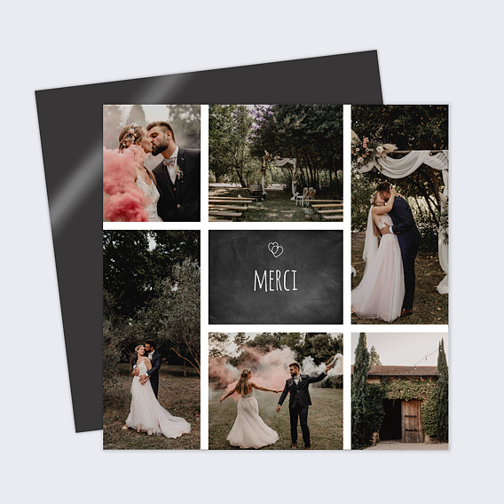 Carte remerciement mariage En Retard