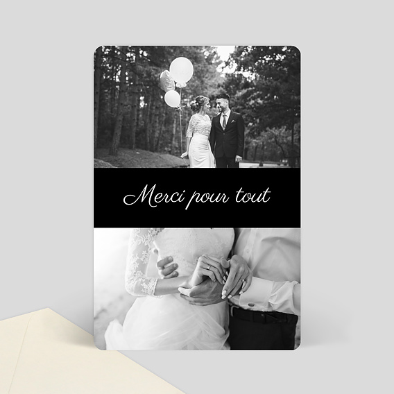 Remerciements mariage Texte Centre remerciements