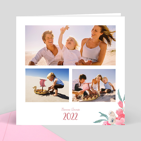 Carte de Voeux Particuliers Bohème chic