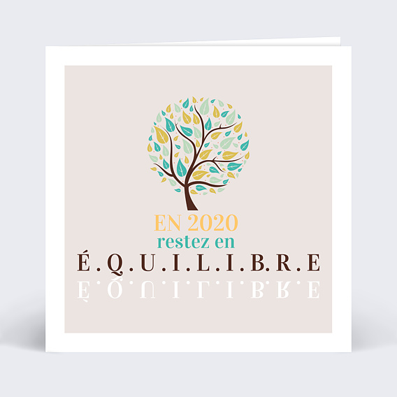 Carte de Voeux Entreprise Bonne année 2020 professionnel