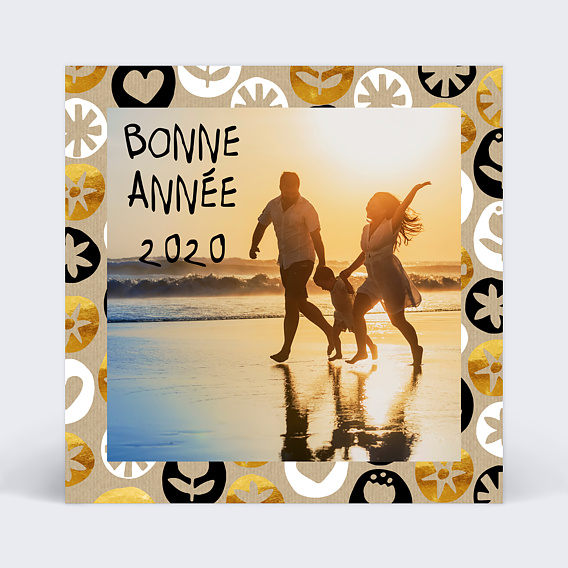 Carte de Voeux Particuliers Cadre déco