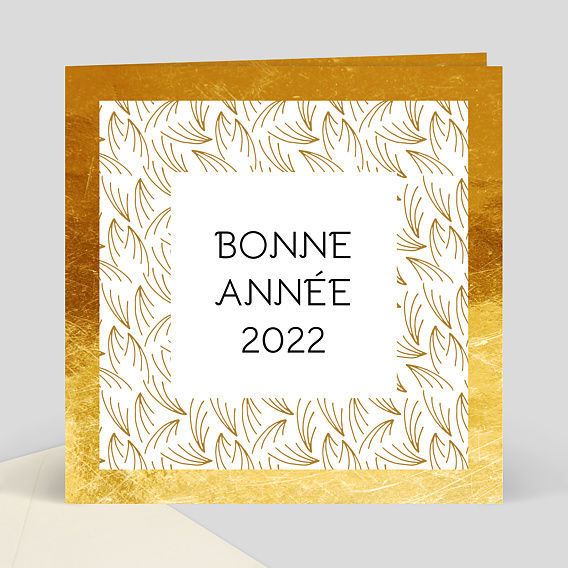 Carte de Voeux Entreprise Cadre Vermeil