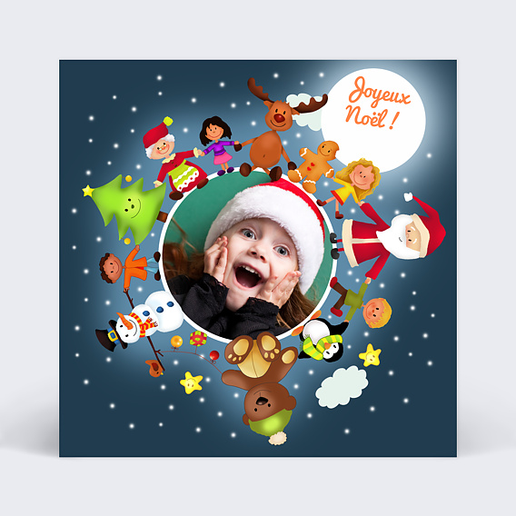 Carte de Noël Carte de noël farandole