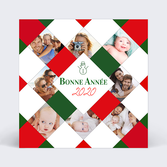 Carte de Voeux Particuliers Géométrique