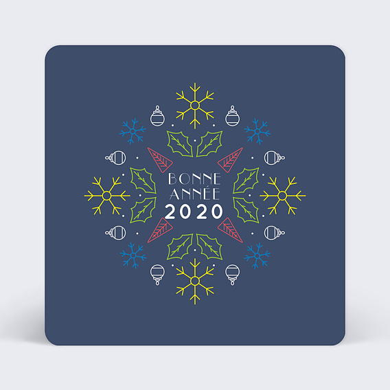 Carte de Voeux Particuliers Graphisme