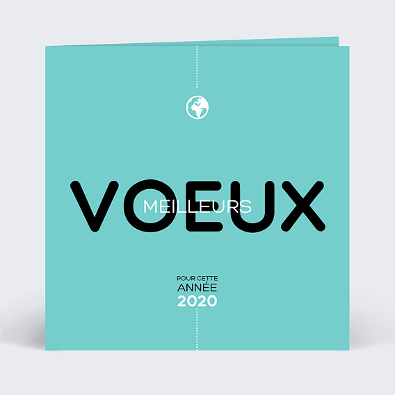 Carte de Voeux Particuliers Moderne